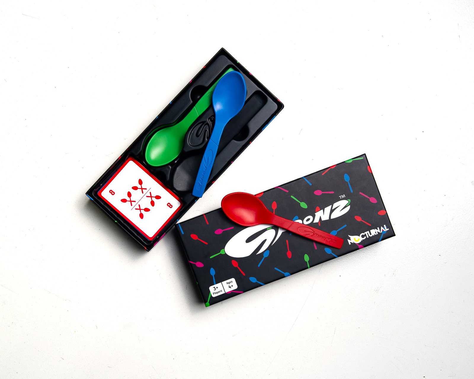 Spoonz box with tray exposed and spoons visible